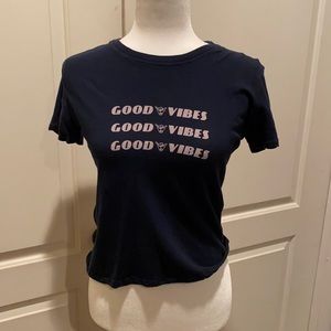 Navy Brandy Melville Tee